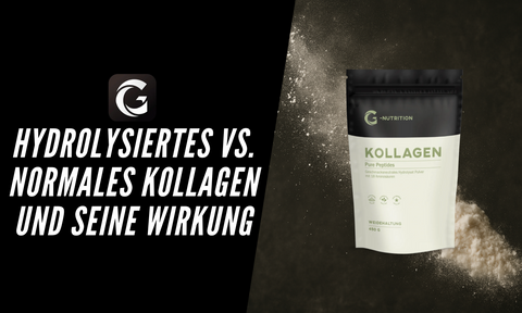 hydrolasiertes vs. normales Kollagen Pulver