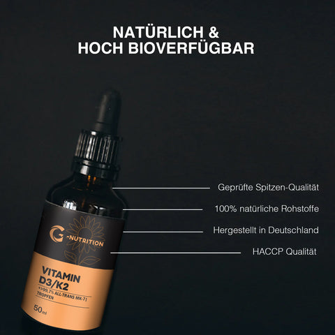 Vitamin D3 + K2 MK7 all-trans